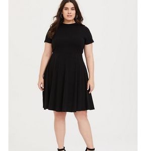 Torrid black sweater material dress